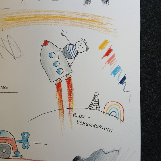 Image 1 of Schlote, Wilhelm - Assicurazioni - Disegno originale - firmato UNIKAT