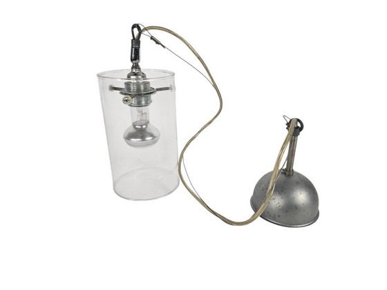 Image 1 of Design olandese - Pola International Amsterdam - Lampada a sospensione - Vetro - Metallo - Anni '90