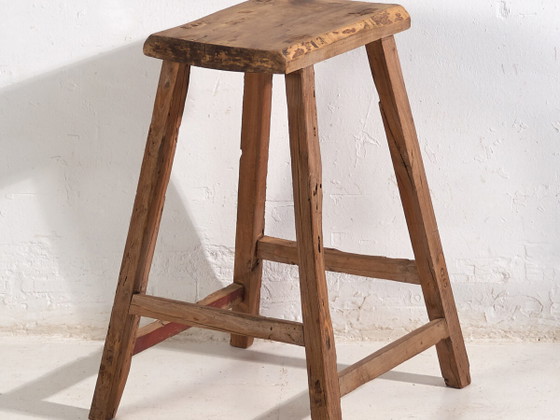 Antiker hoher Hocker (ca. 1900) #6 – Barhocker (photo 2 of 40)