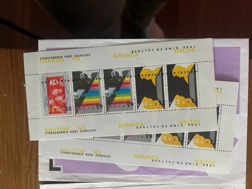 Kinderpostzegels 1986 t/2024 bijna alles 2 vellen per jaar