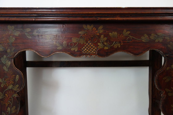 Image 1 of Antique decorated altar console table, China, early 20th century
