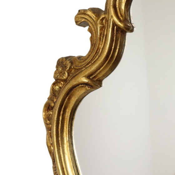 Image 1 of Franse Kuifspiegel Bladgoud Verguld 71cm