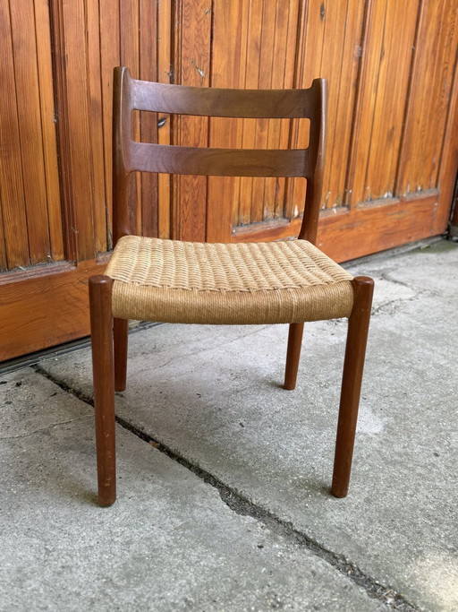 Chaises danoises Mid-Century de Niels O. Møller pour J.L. Møllers, années 1960, Lot de 6
