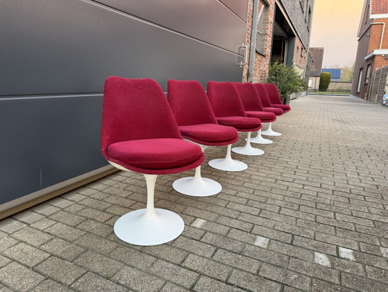 Image 1 of 6x original vintage Knoll Tulip dining chairs Eero Saarinen