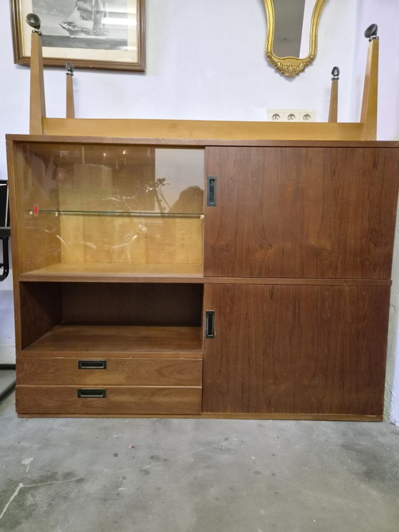 Image 1 of Meuble bar vintage des années 1960 sur roulettes