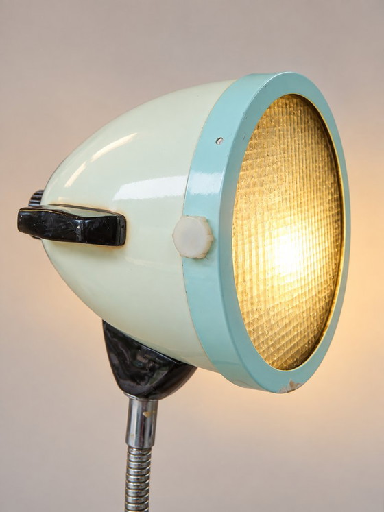 Hanau Medical Floor Lamp, New Old Stock, Germany, 1950s/60s, Floor lights, Metal, Grey (photo 4 of 8)