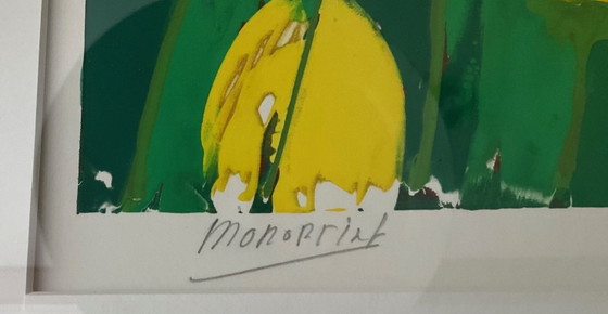 Monoprint - Joop Rozendaal - Dé Noordwijkse Tulpenschilder – Objets d'art, Paper (photo 3 of 10)