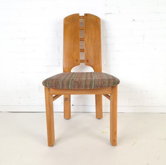 Image 1 of 4x vintage Lübke stoelen brutalist jaren 70