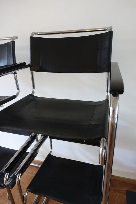 Image 1 of 4x Thonet S34 Mart Stam Bureaustoelen