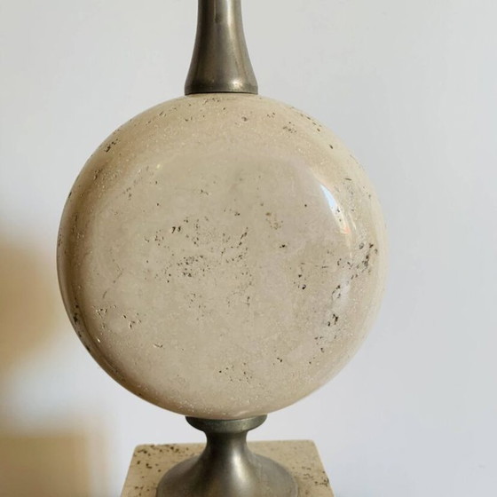 Philippe Barbier Travertin-Lampenfuß – 1970er Jahre – Tischlampen, Stone (photo 5 of 12)