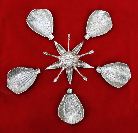 Image 1 of Gucci Style Five Petal Flower Ashtray or Catch-all Mid Century Italy C1960s