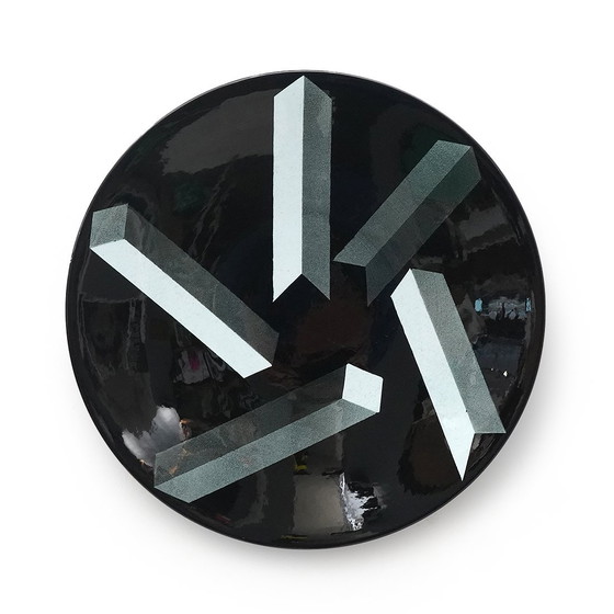 Image 1 of Assiette en céramique décorée "Atlantis" par Rolf Sinnemark pour Rorstrand, années 1980