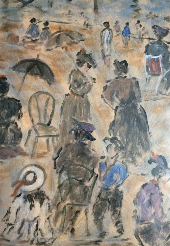 Image 1 of Dipinto originale del pittore Henry Saint-Clair (1899-1990)