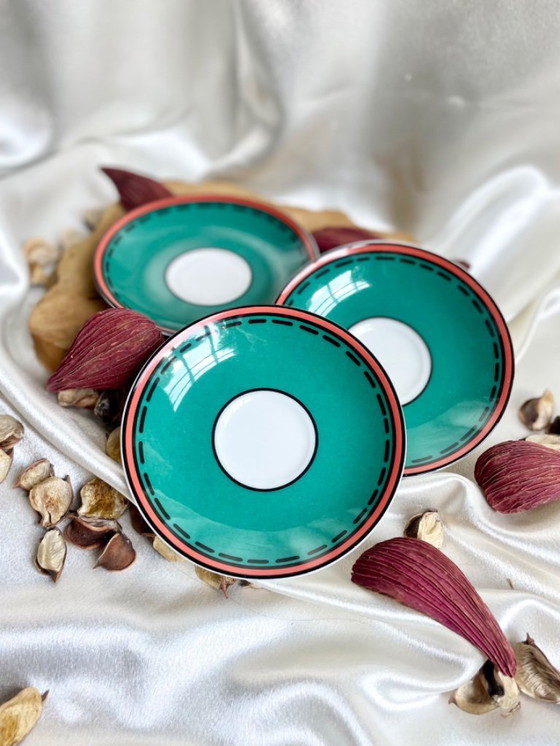 Image 1 of Villeroy Boch Service à café - Città & Campagna - 3 tasses + soucoupes - années 90