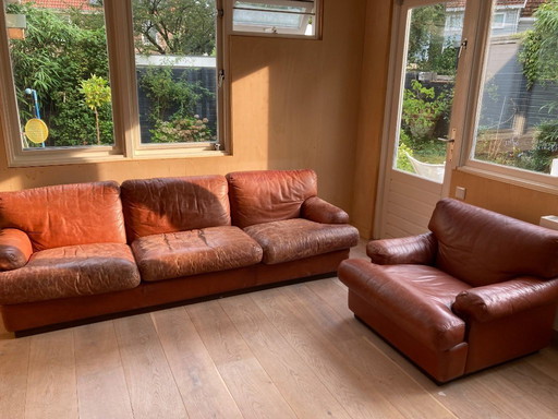 Vintage Cassina Sofa Set 928 Design by Vico Magistretti 1061
