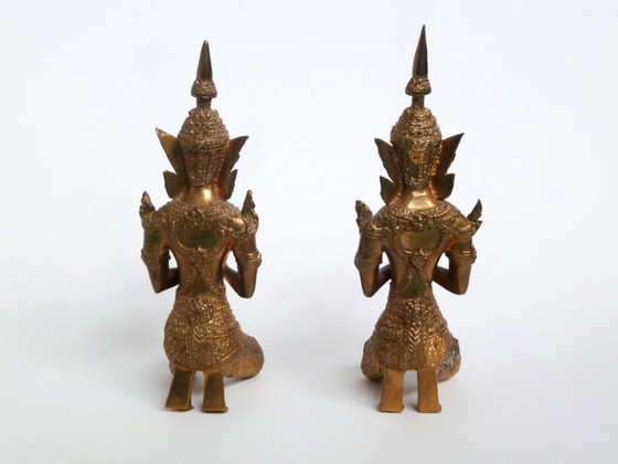 Image 1 of Coppia di statuette tailandesi di Theppanon