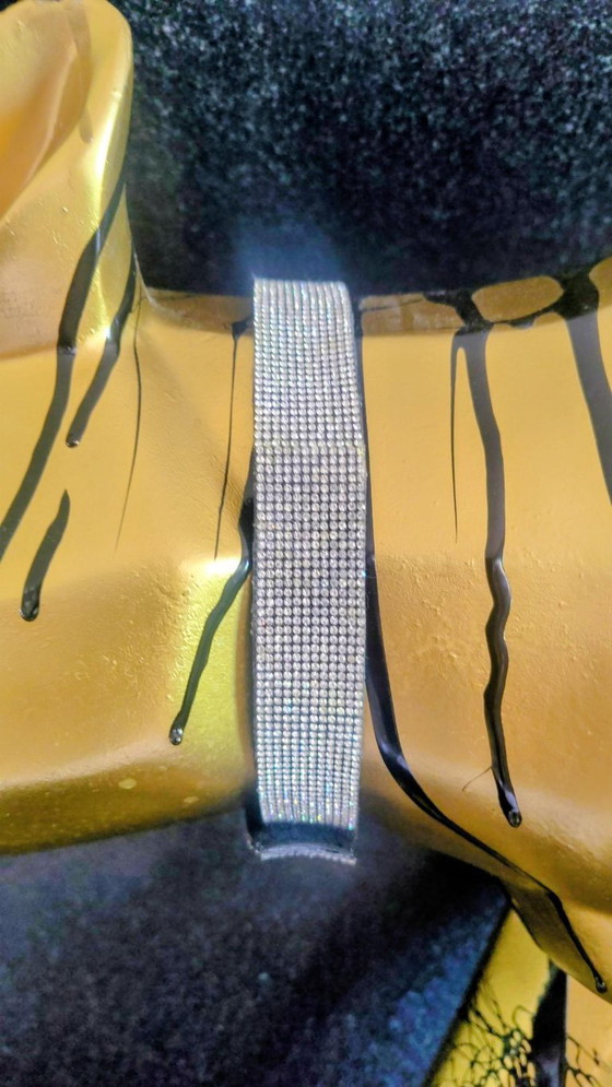 Image 1 of Gouden Panter Beeld - Kracht & Luxe Met Diamanten Halsband