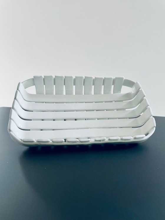 Image 1 of Ciotola in ceramica bianca fatta a mano – smaltata lucida