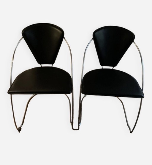 Viererset Fil-Stühle Made in Italy