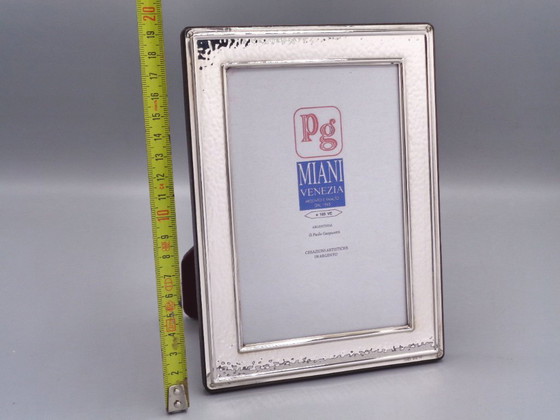 Image 1 of 925er Silberrahmen 10x15 gehämmert