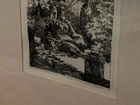 Johan Breuker Bomarzo-Orsini I - Firmato a mano | 1977 – Arte, Glass, Metal (photo 2 of 6)