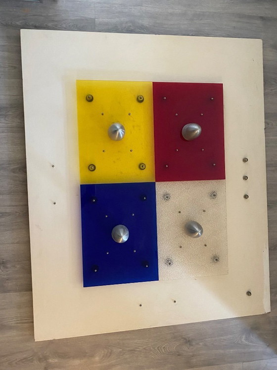 Image 1 of Arte moderna 3D rosso giallo blu