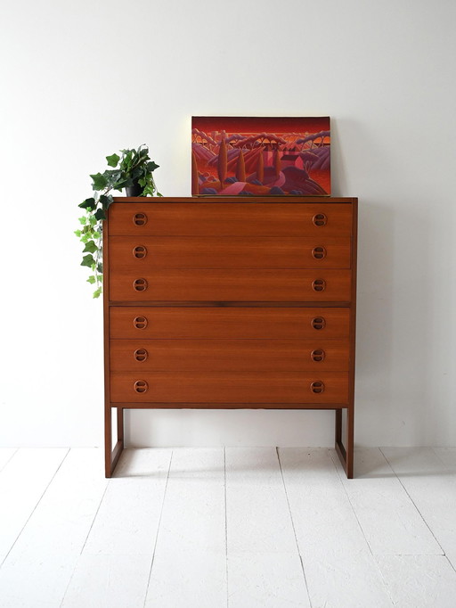 Commode en teck danoise des années 1960 par Arne Wahl Iversen