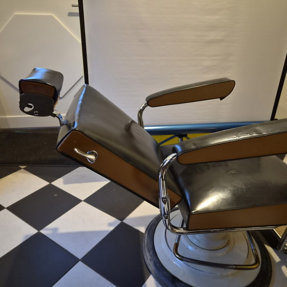 Belmont kappersstoel jaren 1950 – Fauteuils, Metal, Rubber (photo 3 of 15)