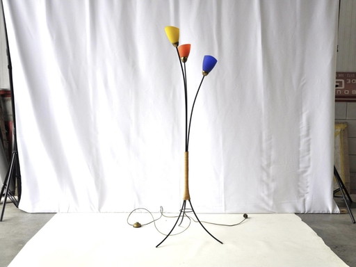 Vintage 3 color tripod lamp