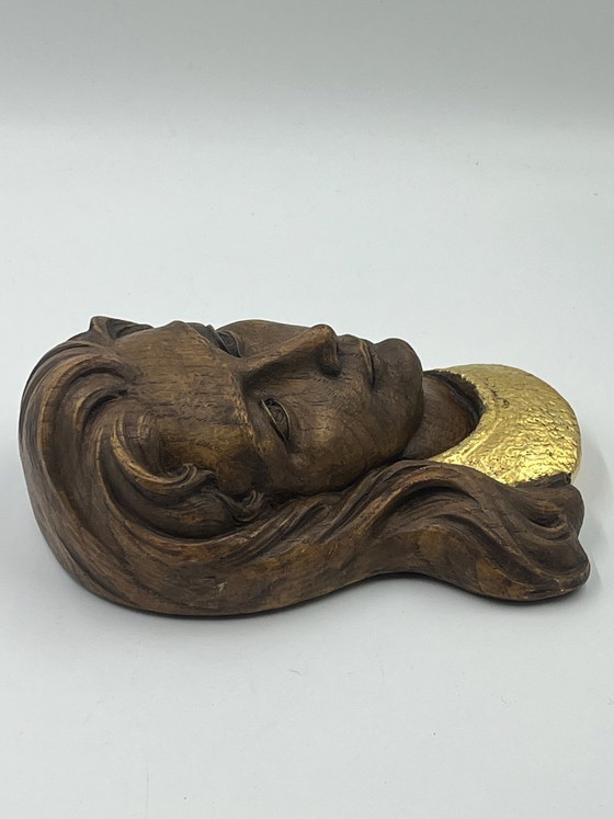 Altorelievo in Gesso Dorato L'Inspiré – Da Raoul Larche – Decorazioni murali, Ceramic (photo 7 of 10)