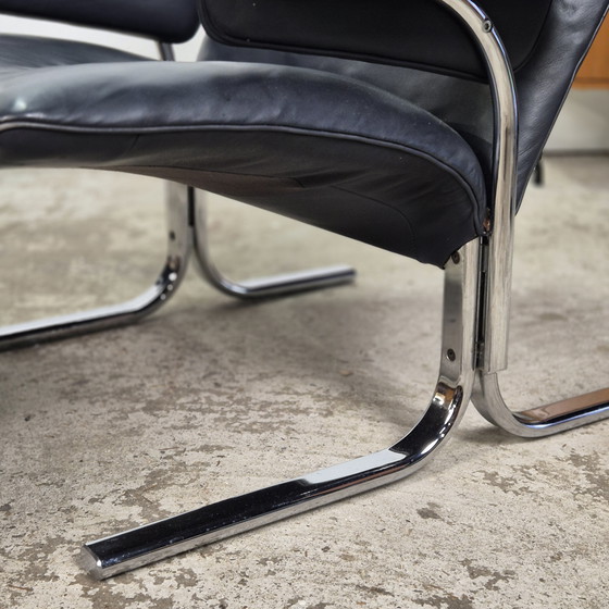 Image 1 of De Sede DS-2030 2x lounge chair + ottoman, vintage 80s