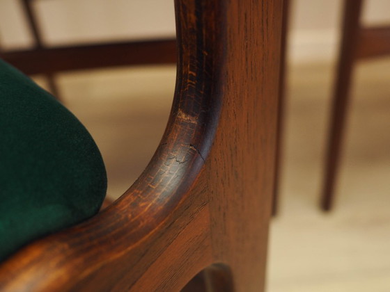 Image 1 of Set of six teak chairs, Danish design, 1970s, production: Denmark