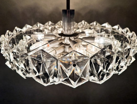 Vintage Grote Kinkeldey Kroonluchter – Crystal, Glass (photo 10 of 11)