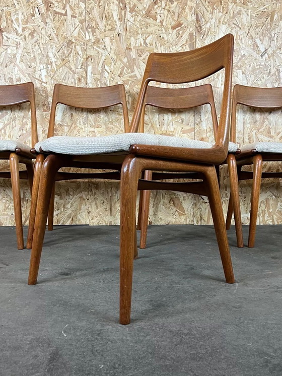Image 1 of 5x sedie da pranzo Boomerang Alfred Christensen Slagelse Møbelværk Teak anni &#39;60 e &#39;70