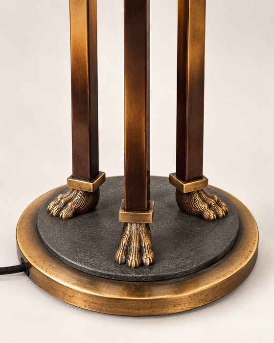 Large MARINER Spain Floor light – Bronze, Brass and Patina – Vintage (photo 3 of 6)