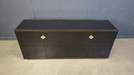 Image 1 of Brass and lacquer sideboard by Pierre Vandel, 1970s