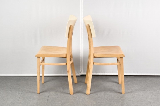 Set of 4 Dining Chairs, by TON, 1960s, Czechoslovakia – Wood (photo 11 of 16)