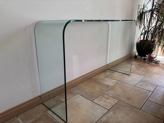 Mesa de cristal italiana – Consolas, Glass (photo 3 of 5)
