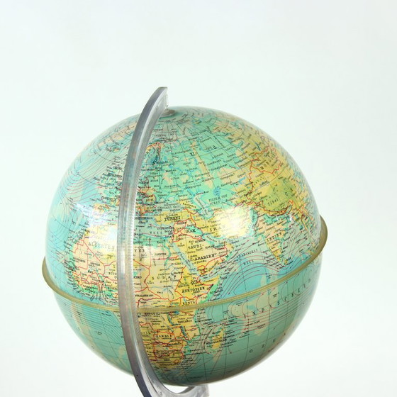 Image 1 of Verlichtende Vintage Plastic Globe, Tsjecho-Slowakije 1960