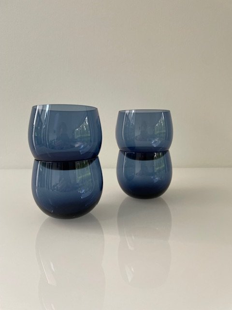 Image 1 of Set of 4 Vintage Design Cocktail Glasses - "Marja" Series by Nuutajärvi Finland, 1970s