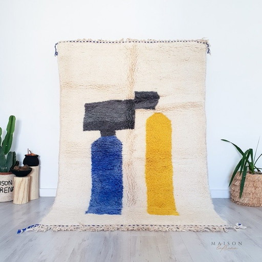 Handmade pure wool rug, traditional craftsmanship, size 150/250 cm