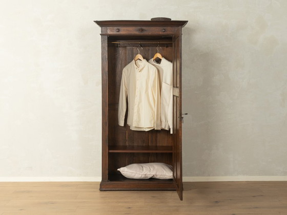 Antieke eikenhouten kast met cassettepanelen, ca. 1900 – Kasten, Wood, Brass (photo 3 of 8)