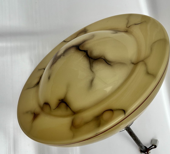 Image 1 of Plafonnier Art déco avec décor fumé (env. années 1930)