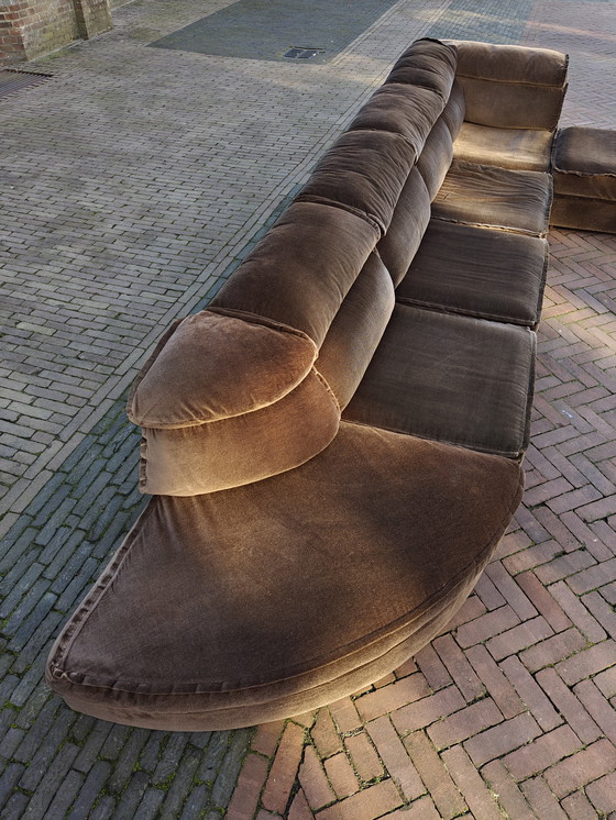 Image 1 of Canapé modulaire vintage Laauser en velours marron