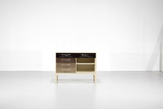 Bureau "DF2000" conçu par Raymond Loewy pour Doubinsky Frères, France 1960s. – Bureaux, Metal (photo 3 of 20)