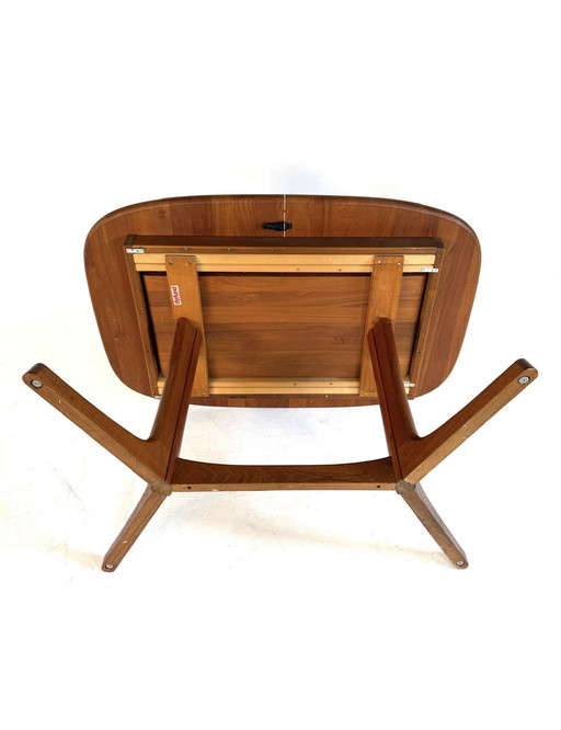 Table à manger extensible vintage XXL danoise, Dyrlund '70