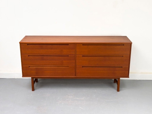 Large Teak Chest of Drawers from Tørring / HJN Møbelfabrik, 1960s – dressoirs, Wood (photo 2 of 25)