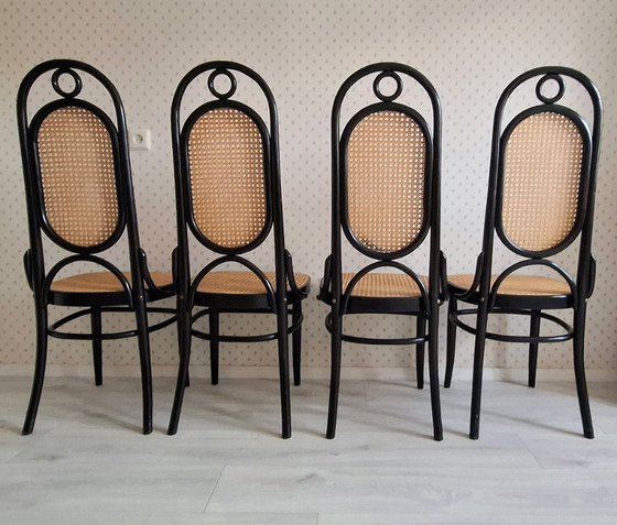 Image 1 of 4x Vintage Dining Room Chairs - Chairs - Thonet Style