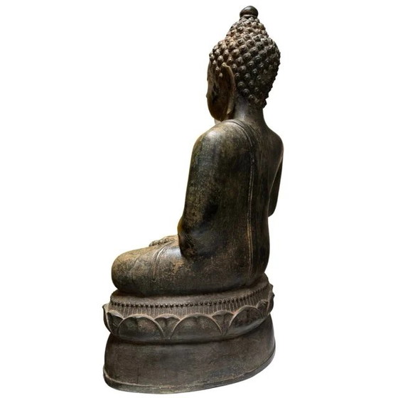 Estatua de Buda de Bronce Grande XXL - Estilo Thai Sukhothai - Bronce Pesado - 70 cm de Alto – Esculturas (photo 7 of 10)