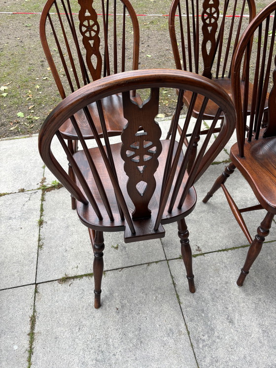 Image 1 of 6 sedie Windsor vintage con ruote